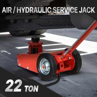 22 Ton Air Axle Bottle Jacks w/ Extension Saddle<br>Lifting Range 8-7/8 in. to 17-1/8 in.