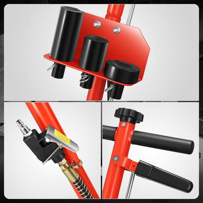 22 Ton Air Axle Bottle Jacks w/ Extension Saddle<br>Lifting Range 8-7/8 in. to 17-1/8 in.