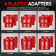 14Pcs Motorcycle Bike Fork Seal Installer Driver Set<br>w/6 Adapter 35-36, 40-41, 42-43, 45-46, 47-48, 49-50mm