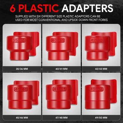 14Pcs Motorcycle Bike Fork Seal Installer Driver Set<br>w/6 Adapter 35-36, 40-41, 42-43, 45-46, 47-48, 49-50mm