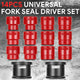 14Pcs Motorcycle Bike Fork Seal Installer Driver Set<br>w/6 Adapter 35-36, 40-41, 42-43, 45-46, 47-48, 49-50mm