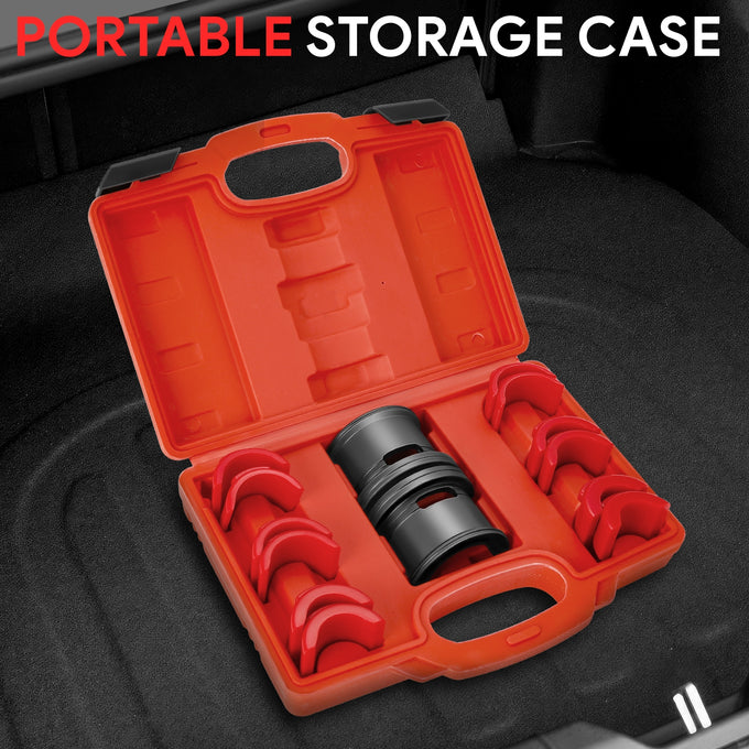14Pcs Motorcycle Bike Fork Seal Installer Driver Set<br>w/6 Adapter 35-36, 40-41, 42-43, 45-46, 47-48, 49-50mm