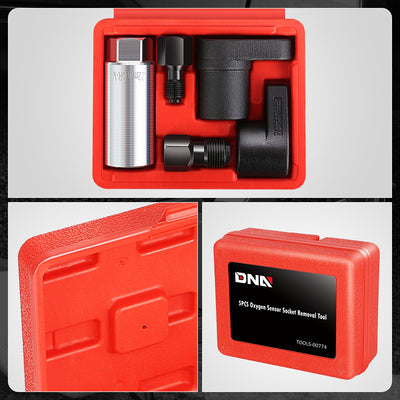 6-Point Oxygen Sensor Socket Removal Tool<br>w/ 5 Interchangeable Socket Heads