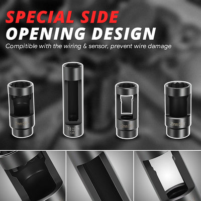 Oxygen Sensor Socket Removal Tool<br>Most Vehicles with 1/2 in. and 3/8 in. Drive Tools