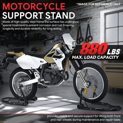 880lbs Heavy Duty Motorcycle Front&Rear Stand Lift<br>Spoolift Paddock Swingarm Arm