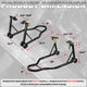 880lbs Heavy Duty Motorcycle Front&Rear Stand Lift<br>Spoolift Paddock Swingarm Arm