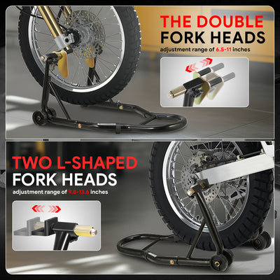 880lbs Heavy Duty Motorcycle Front&Rear Stand Lift<br>Spoolift Paddock Swingarm Arm