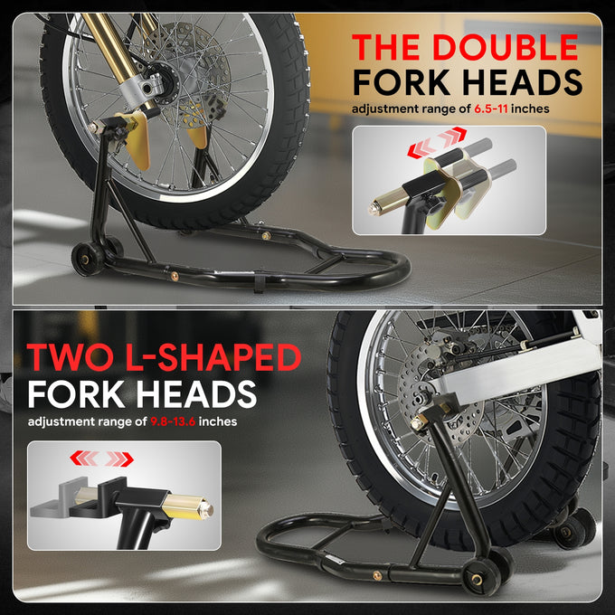 880lbs Heavy Duty Motorcycle Front&Rear Stand Lift<br>Spoolift Paddock Swingarm Arm