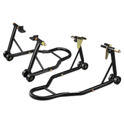 880lbs Heavy Duty Motorcycle Front&Rear Stand Lift<br>Spoolift Paddock Swingarm Arm