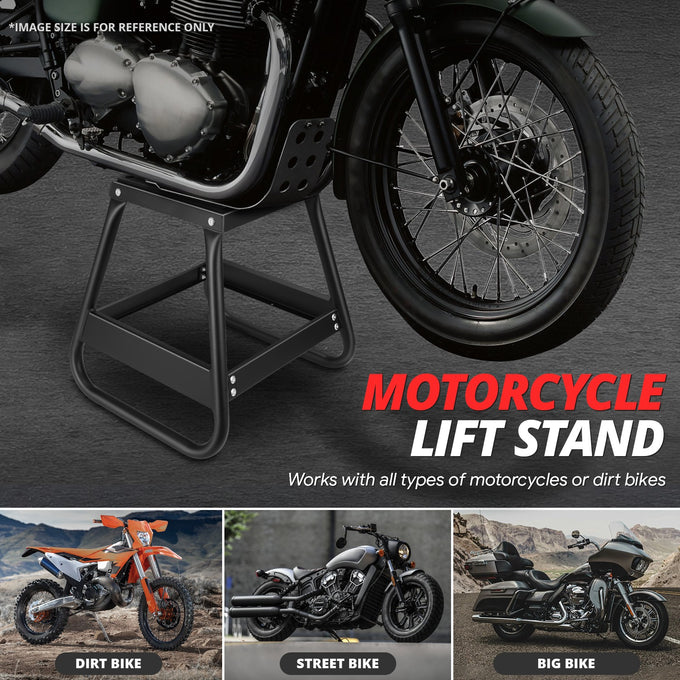 1000lbs Heavy Duty Steel Motorcycle Dirt Bike Stand<br>Maintenance Platform Panel