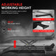 7.2-30.3 inches Lift Range Motorcycle Lift Table<br>Overall Dimensions 86.2 in. L x22 in. W x 26.7 in. H