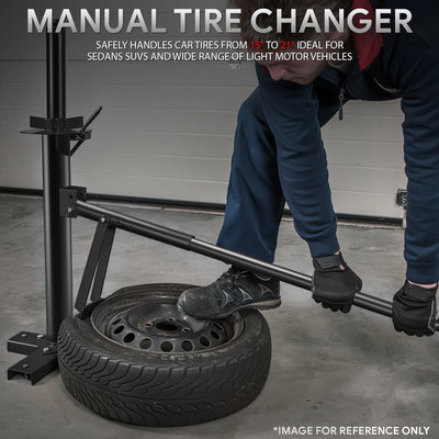 Portable Rust-Resistant Coating Manual Tire Changer<br>Suitable for Tires 15 to 21 in.