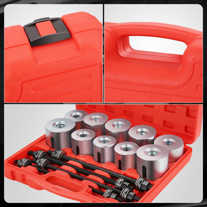 27Pcs Press and Pull Sleeve Kit w/ 22 Adapters<br>M10-M18 Press Spindles