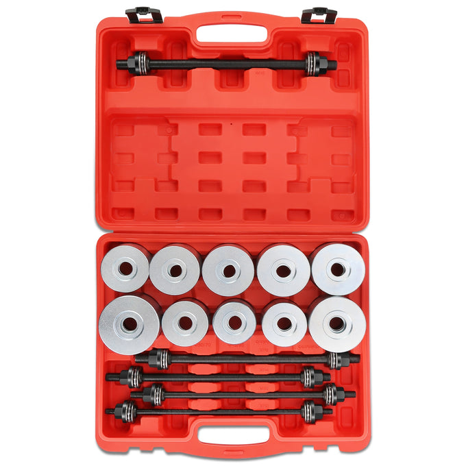 27Pcs Press and Pull Sleeve Kit w/ 22 Adapters<br>M10-M18 Press Spindles