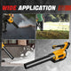 20V 4000 mAh Battery&Charger Brushless Leaf Blower<br>Maximum Wind Speed 40 m/s