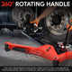 300lbs Capacity 4 Swivel Casters Clutch Jack<br>Lifting Range From 11.3-38.6 in.