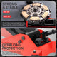 300lbs Capacity 4 Swivel Casters Clutch Jack<br>Lifting Range From 11.3-38.6 in.