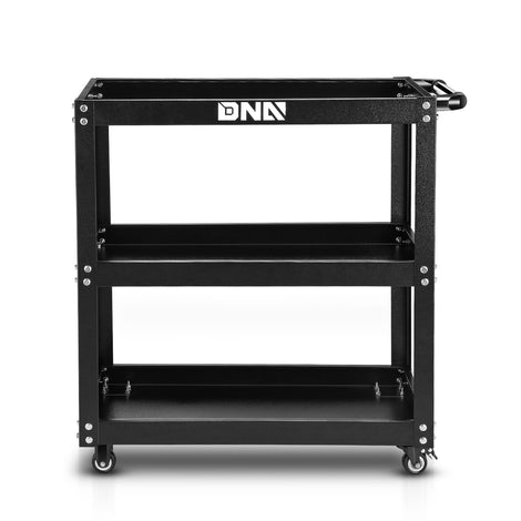 3 Tier Utility Rolling Tool Cart<br>w/ 4 x 3 in. Rubber Silent Wheel