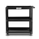3 Tier Utility Rolling Tool Cart<br>w/ 4 x 3 in. Rubber Silent Wheel