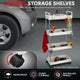 Heavy Duty 4-Shelf Slim Rolling Storage Cart<br>Plastic Shelves Diemsion 8.46 in. D x 15.2 in. W