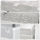 Heavy Duty 4-Shelf Slim Rolling Storage Cart<br>Plastic Shelves Diemsion 8.46 in. D x 15.2 in. W