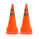 2Pcs 28 in. Foldable Collapsible Traffic Safety Cones<br>w/Heavy-Duty Base