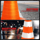 2Pcs 18 in. Foldable Collapsible Traffic Safety Cones<br>w/Heavy-Duty Base