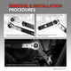 13Pcs Serpentine Belt Removal & Installation Tool Kit<br>17.5 in. In Length & 21-Tooth Reversible Ratchet