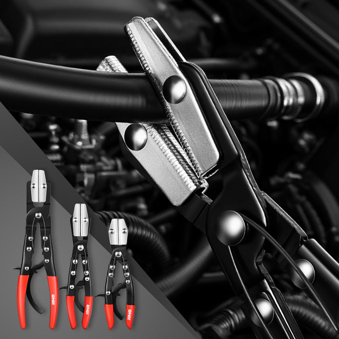 3Pcs Carbon Steel Hose Pinch-off Pliers Set<br>8 in.&10 in.&12 in.