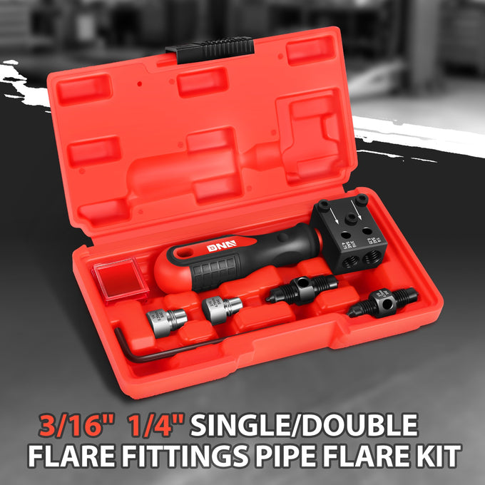 Detachable Handle Brake Line Double Flaring Tool Set<br>Creating 45degree SAE Double Single and Bubble Flares
