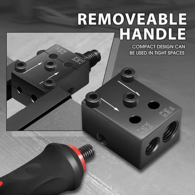 Detachable Handle Brake Line Double Flaring Tool Set<br>Creating 45degree SAE Double Single and Bubble Flares