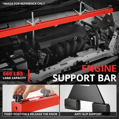Adjustable Support Base 660lbs Engine Support Bar<br>Overall Dimension 60 in. x 9 in.