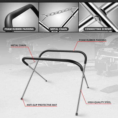 220lbs Portable Auto Body Folding Bumper Stand<br>Work For Repair Garage