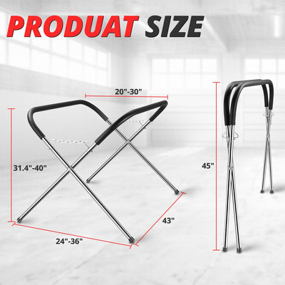 220lbs Portable Auto Body Folding Bumper Stand<br>Work For Repair Garage