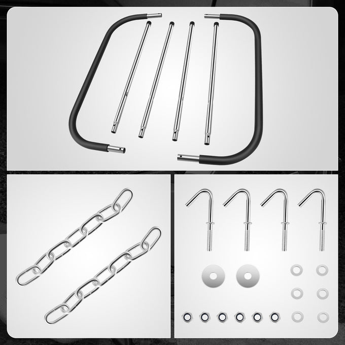 220lbs Portable Auto Body Folding Bumper Stand<br>Work For Repair Garage