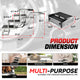 Portable Folding Non-Slip 4 Steps Dog Pet Stair<br>47.3 in. L x 23.2 in. H