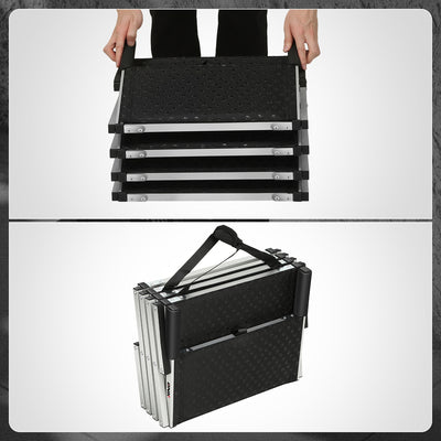 Portable Folding Non-Slip 4 Steps Dog Pet Stair<br>47.3 in. L x 23.2 in. H