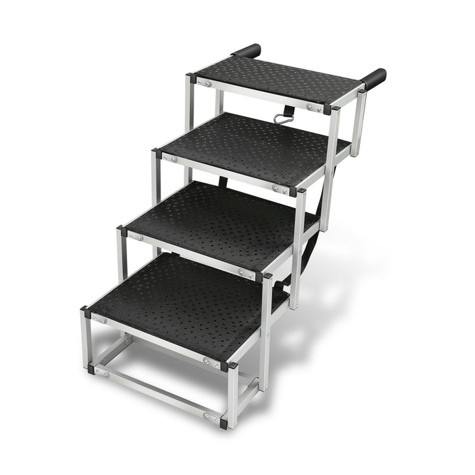 Portable Folding Non-Slip 4 Steps Dog Pet Stair<br>47.3 in. L x 23.2 in. H