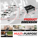 Portable Folding Non-Slip 5 Steps Dog Pet Stair<br>48.8 in. L x 29.9 in. H