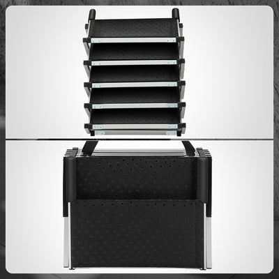 Portable Folding Non-Slip 5 Steps Dog Pet Stair<br>48.8 in. L x 29.9 in. H