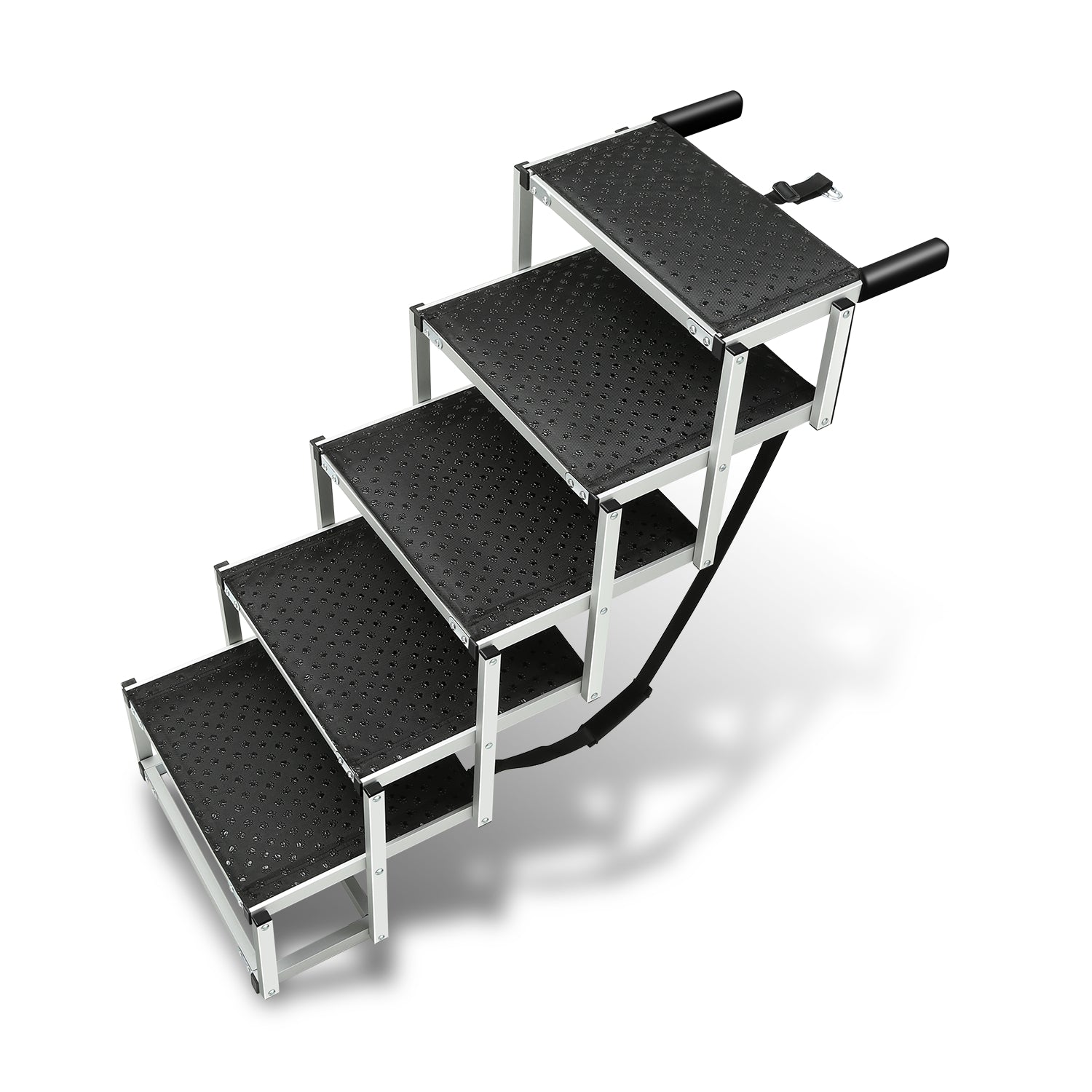 Portable Folding Non-Slip 5 Steps Dog Pet Stair<br>48.8 in. L x 29.9 in. H