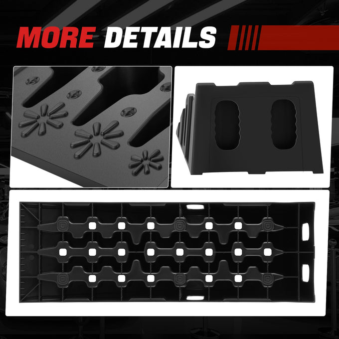 7 Ton Load Capacity 6.7 in. Car Lift Ramps<br>Overall Dimensions 35.8 in. L ¡Á 11.8 in. W ¡Á 8.6 in. H