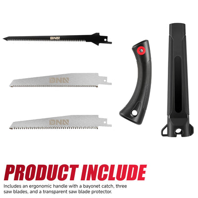 3-Piece 6.1/6.9 In. Mini Japanese Pull Saw<br>For Wood PVC Bamboo Cutting