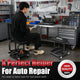 265lbs Padded Mechanic Roller Seat Creeper Stool<br>Overall Dimensions 14.4 in. L ¡Á 16 in. H ¡Á 14.4 in. W