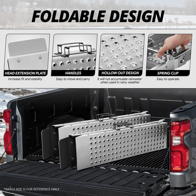 Heavt Duty Folding Ramps w/ 4 Dies<br>880 lbs Capacity 70 in. x 9 in.