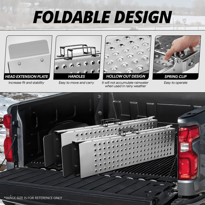 Heavt Duty Folding Ramps w/ 4 Dies<br>880 lbs Capacity 70 in. x 9 in.