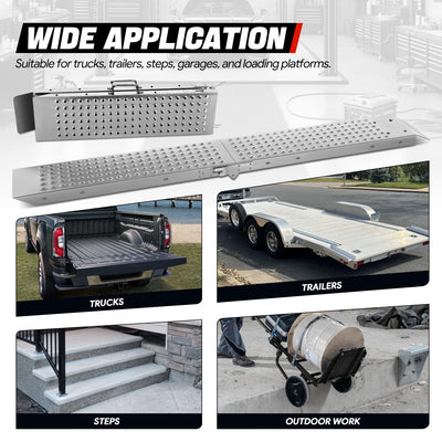 Heavt Duty Folding Ramps w/ 4 Dies<br>880 lbs Capacity 70 in. x 9 in.