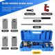 45 Degree 4 Dies Brake Line Flaring Tool Kit<br>w/Long Lever Handle Tubing Cutter
