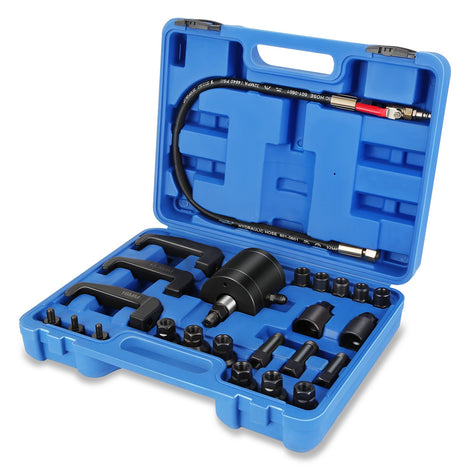 24Pcs 5-8 Bar Pneumatic Diesel Injector Puller Set<br>Air Vibration Injector Removal Tool