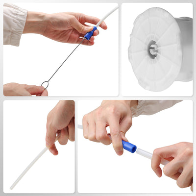 Fluid Pneumatic and Manual Oil Extractor Pump Tool Set<br>w/ Extended Oil Suction Hose&Brake Bleeding Hose